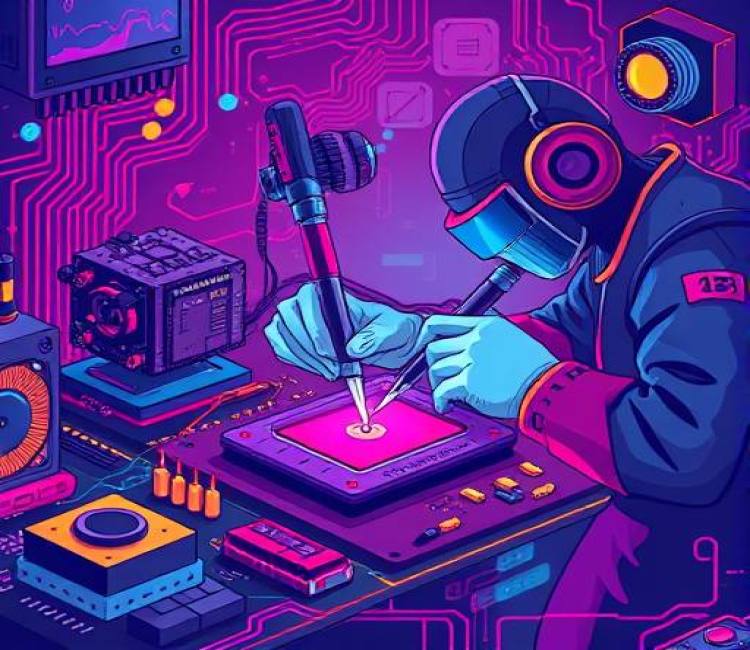 آموزش لحیم کاری (دوره رباتیک)